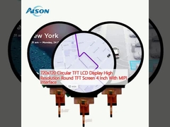 720x720 বৃত্তাকার টিএফটি এলসিডি ডিসপ্লে উচ্চ রেজোলিউশন গোলাকার টিএফটি স্ক্রিন 4 ইঞ্চি এমআইপিআই ইন্টারফেসের সাথে