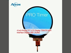 4 ইঞ্চি গোলাকার টিএফটি এলসিডি ডিসপ্লে 720x720 এমআইপিআই ইন্টারফেস ডিসপ্লে 300 সিডি / এম 2