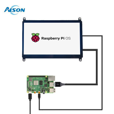 7 ইঞ্চি 1024X60 HDMI ক্যাপাসিটিভ টাচ স্ক্রিন ট্রান্সমিসিভ রাস্পবেরি পাই