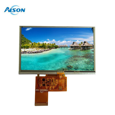 5 ইঞ্চি 800X480 আরজিবি ইন্টারফেস টিএফটি এলসিডি মডিউল প্রতিরোধী টাচ ডিসপ্লে