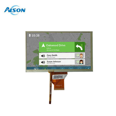 7 ইঞ্চি 800X480 প্রতিরোধী টাচ প্যানেল 50 পিন আরজিবি 24 বিট 7 ইঞ্চি আরটিপি প্রদর্শন